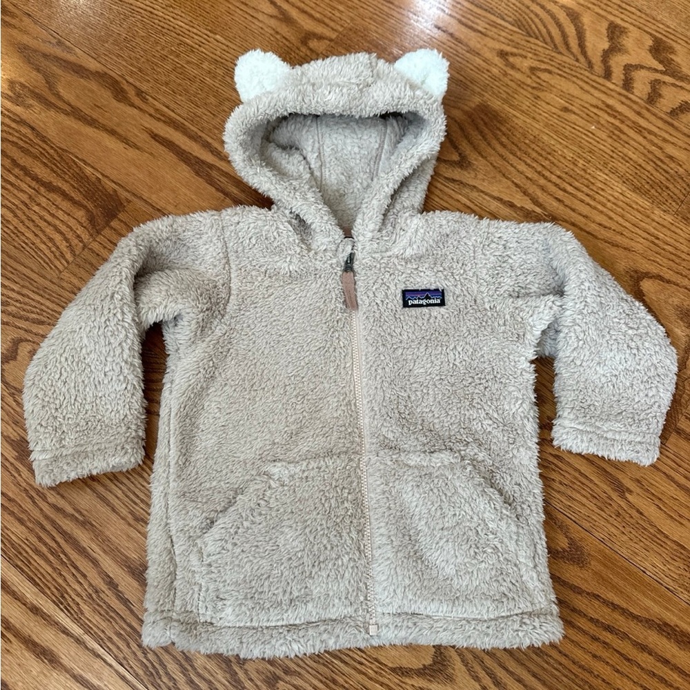 Patagonia Furry Friends Coat Girls 12-18 months tan